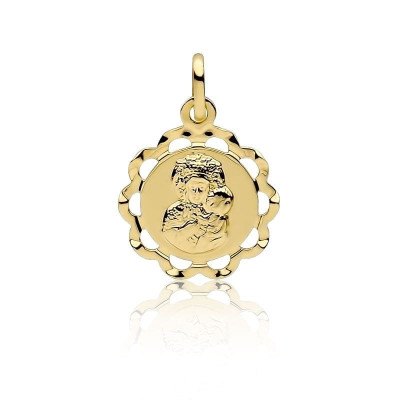 Złoty Medalik Matka Boska Częstochowska 585