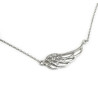 Bransoletka srebrna - skrzydło Anioła z kryształami